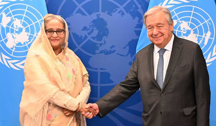 শেখ হাসিনার নেতৃত্বের প্রশংসা জাতিসংঘ মহাসচিবের