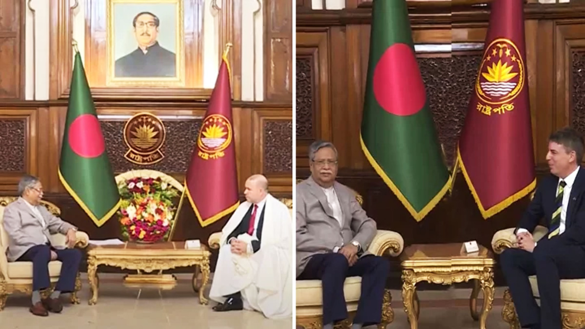 রাষ্ট্রপতির কাছে সুইডেন ও আলজেরিয়ার রাষ্ট্রদূতের পরিচয়পত্র পেশ