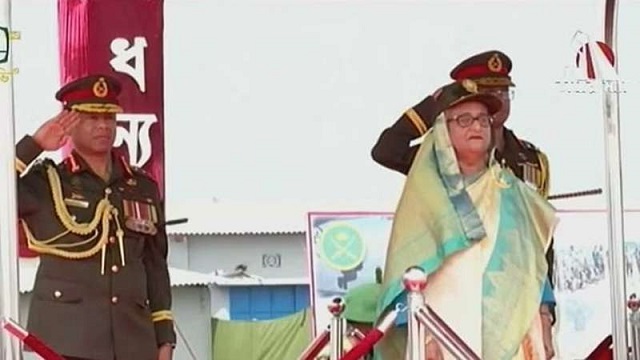 আবদুল হামিদ সেনানিবাস উদ্বোধন করলেন প্রধানমন্ত্রী