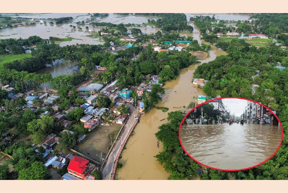 জলে ভাসলো সিলেটবাসীর ঈদ আনন্দ