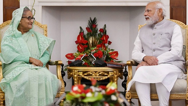 দিল্লিতে রুদ্ধদ্বার বৈঠকে শেখ হাসিনা-মোদি