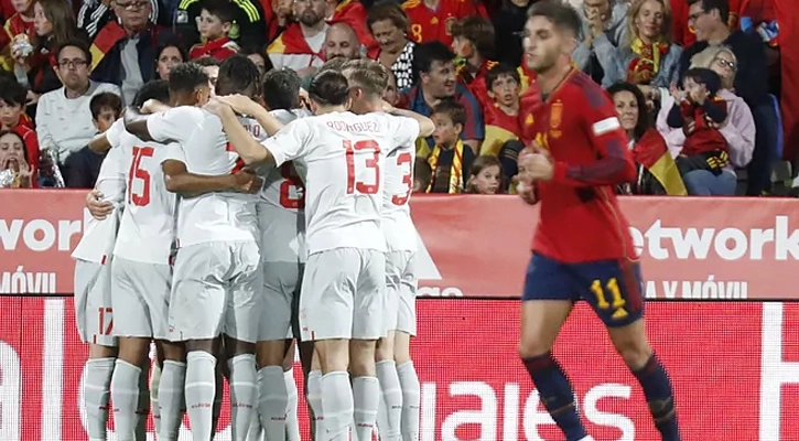 স্পেনের জয়রথ থামালো সুইজারল্যান্ড