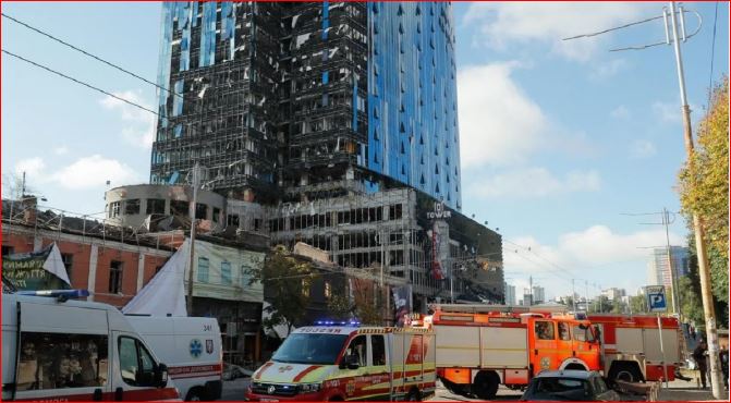 কিয়েভে জার্মান দূতাবাসে রাশিয়ার বিমান হামলা