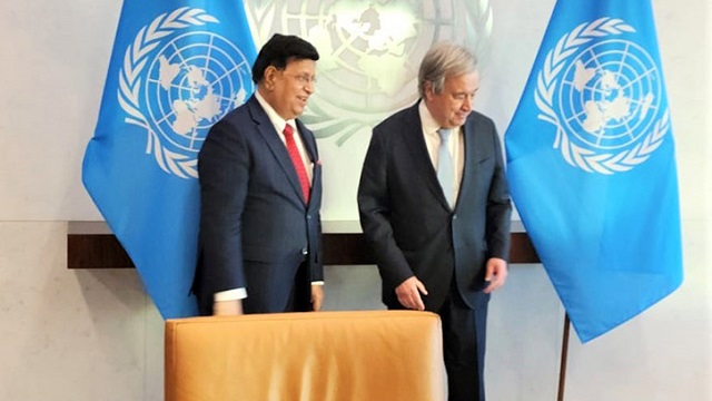 বাংলাদেশের প্রতি অব্যাহত সমর্থন পুনর্ব্যক্ত করলেন জাতিসংঘ মহাসচিব