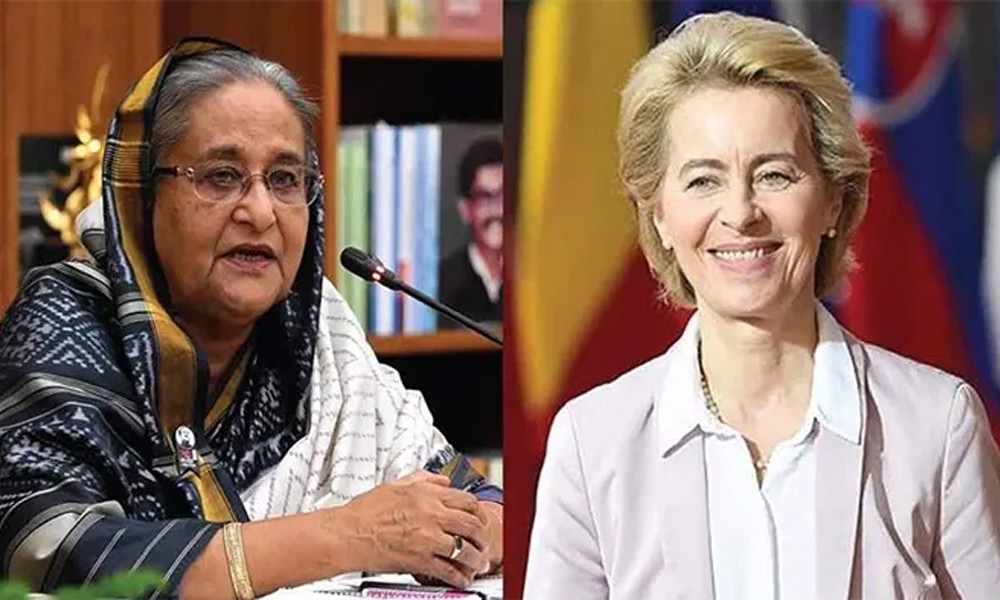 প্রধানমন্ত্রী শেখ হাসিনাকে ইউরোপীয় কমিশনের প্রেসিডেন্টের অভিনন্দন