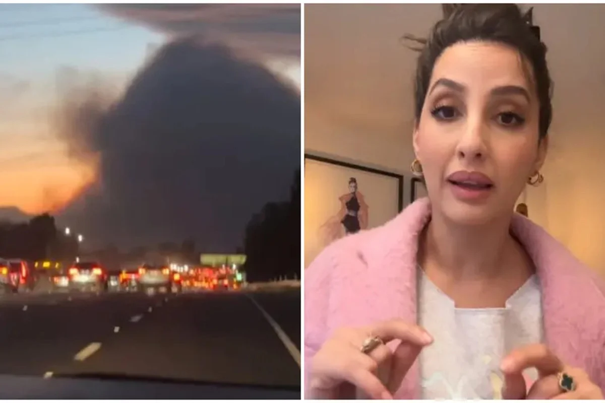 লস অ্যাঞ্জেলসে দাবানলে আটকে পড়েছেন নোরা ফাতেহি