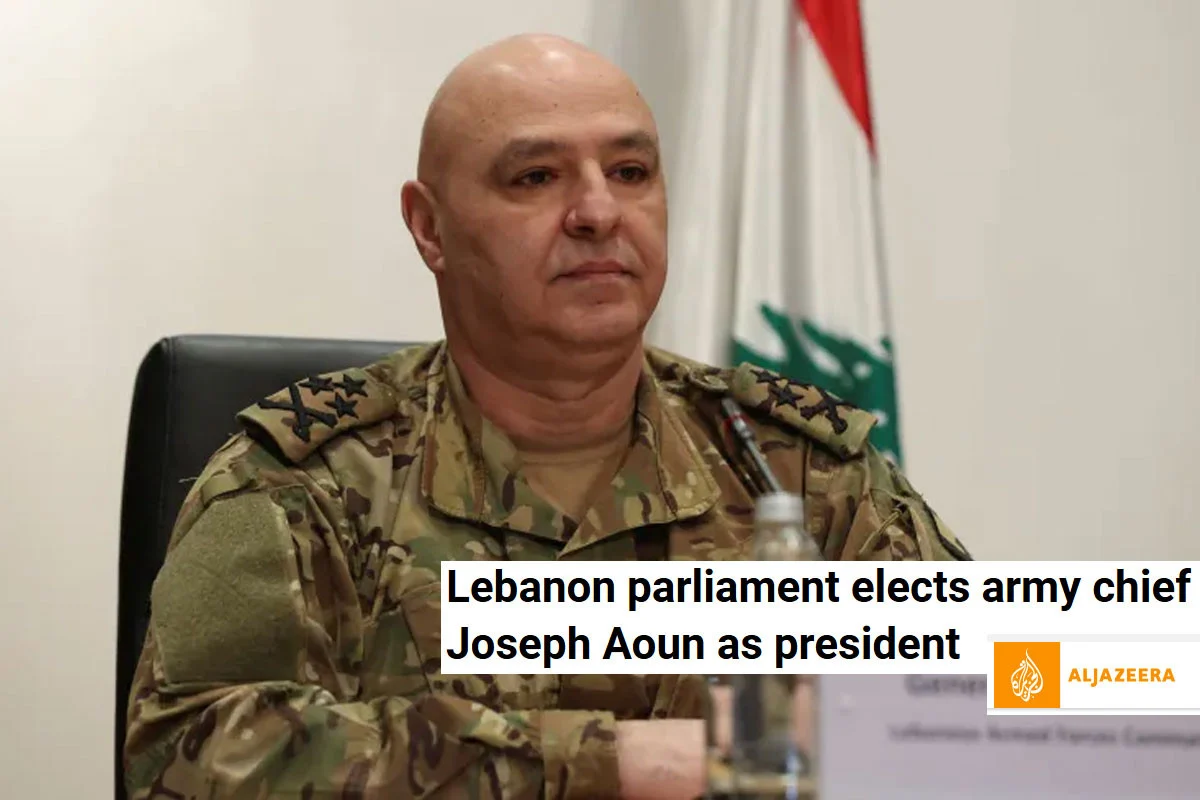 লেবাননের প্রেসিডেন্ট হলেন সেনাপ্রধান জোসেফ আউন