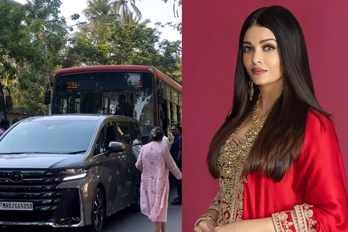 ঐশ্বরিয়ার গাড়িতে বাসের ধাক্কা