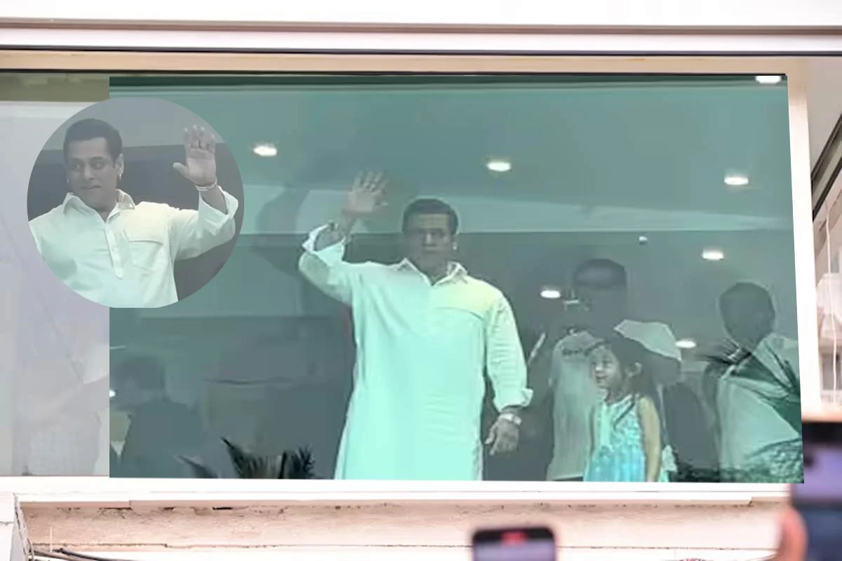 বুলেট প্রুফ গ্লাসের ভেতর থেকে ভক্তদের দেখা দিলেন সালমান