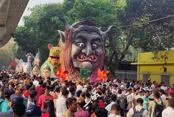 আনন্দ উল্লাসে শেষ হলো ‘আনন্দ শোভাযাত্রা’