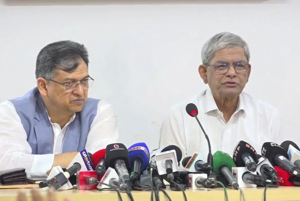 জুলাই ঘোষণাপত্রে যারা হতাশ হয়েছেন, তারা সারাজীবনই হতাশ : মির্জা ফখরুল