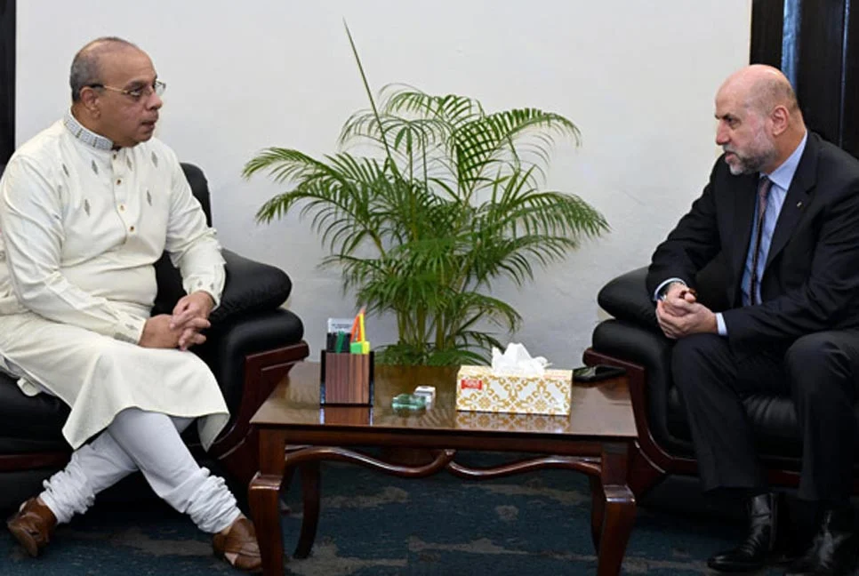 ফিলিস্তিনের প্রধান বিচারপতির সম্মানে প্রধান বিচারপতির নৈশভোজ