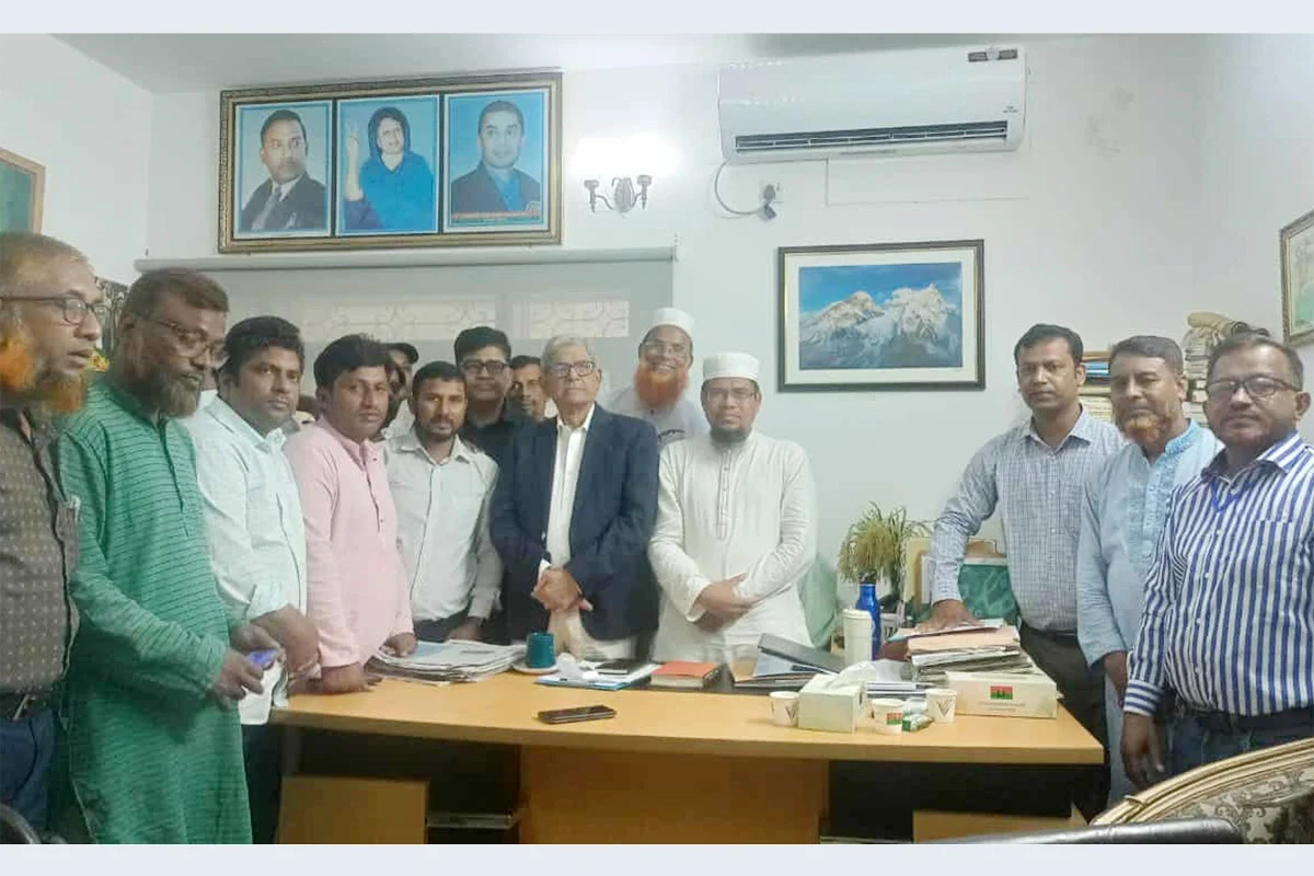 মির্জা ফখরুলের সঙ্গে এমপিওভুক্ত শিক্ষক প্রতিনিধির সাক্ষাৎ