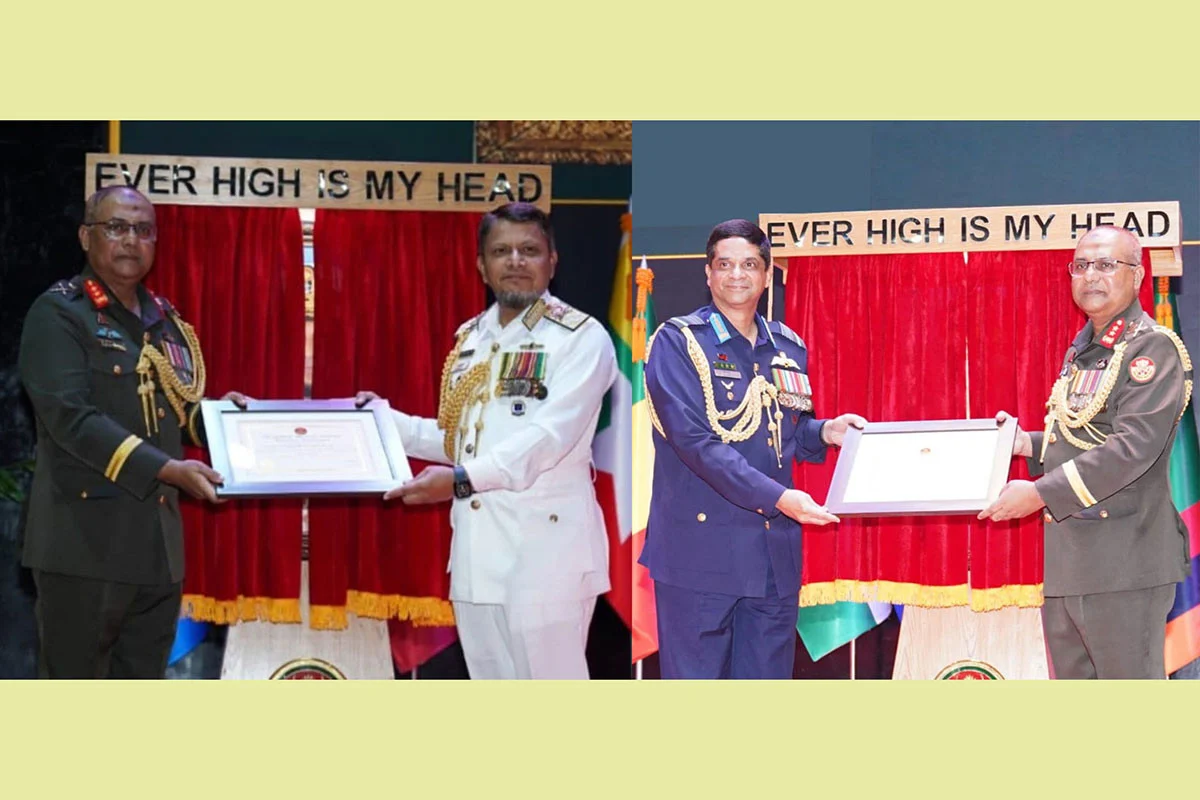 বিএমএ ‘হল অব ফেইম’-এ অন্তর্ভুক্ত হলেন নৌবাহিনী ও বিমান বাহিনী প্রধান