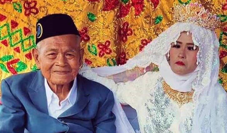 কনের বয়স ২৭, বরের ১০৩!