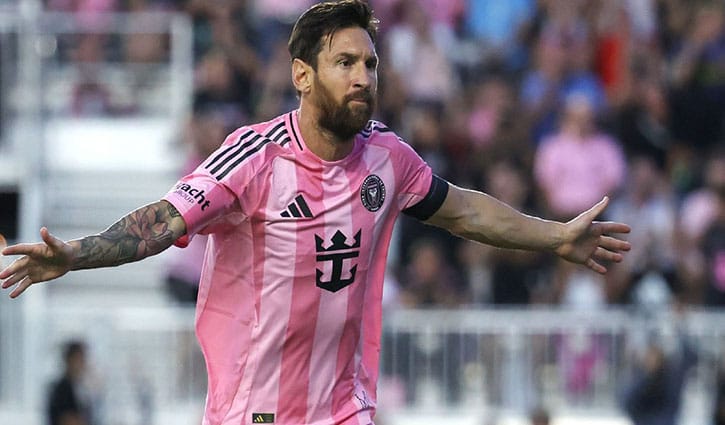 আবারো জোড়া গোল আর এমএলএসে মেসির নতুন রেকর্ড