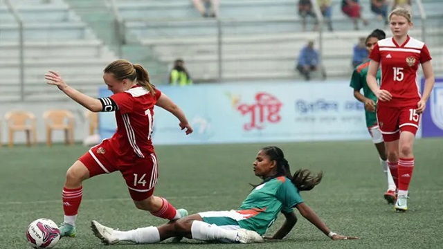 রাশিয়ার কাছে হারলো বাংলাদেশ