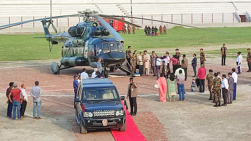 ৩ দিনের সফরে পাবনায় রাষ্ট্রপতি