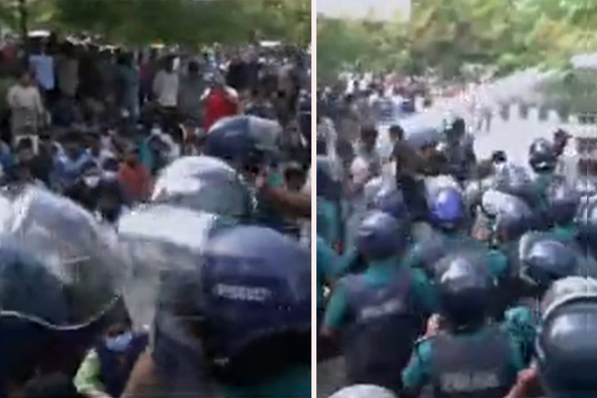 পিএসসি ঘেরাও কর্মসূচিতে পুলিশের লাঠিচার্জ-জলকামান নিক্ষেপ