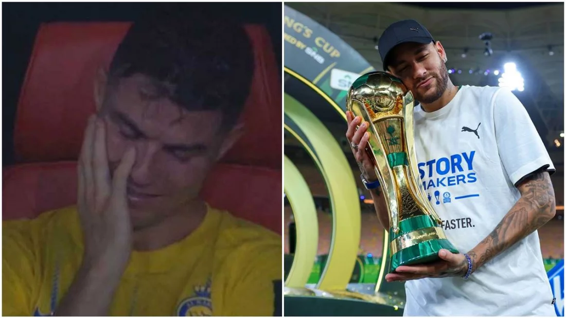 ফাইনাল হেরে অঝোরে কাঁদলেন রোনালদো, নেইমারের শিরোপা উল্লাস