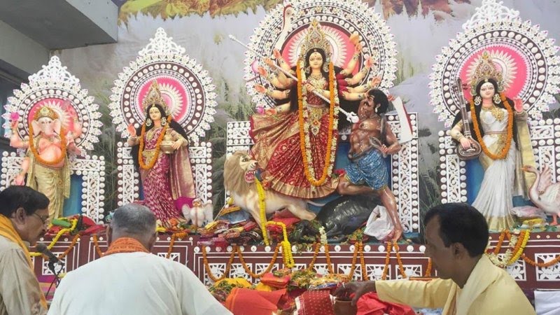 আজ মহানবমী, দেবীর বিদায়ঘণ্টা শুরু