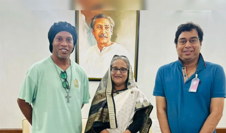 প্রধানমন্ত্রীর সঙ্গে সাক্ষাৎ করলেন রোনালদিনহো