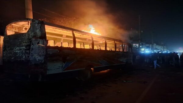 Bus Fire At Gazipur 1024x576