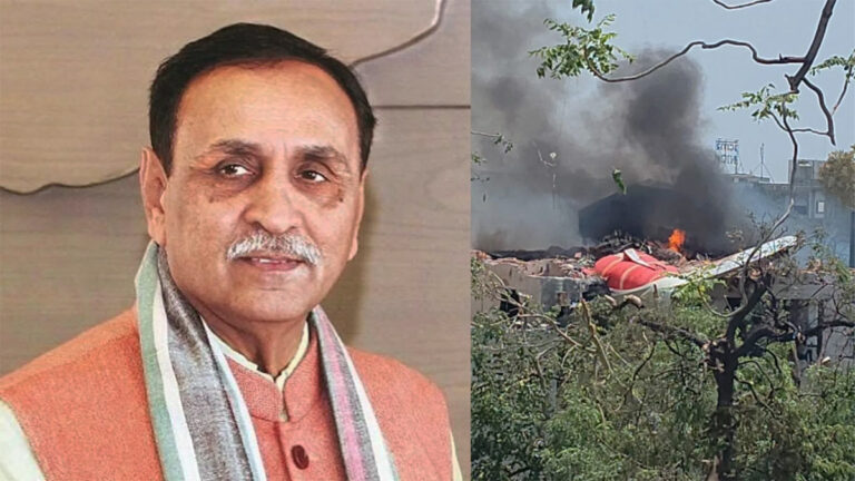 ভারতে বিধ্বস্ত সেই বিমানে ছিলেন গুজরাটের সাবেক মুখ্যমন্ত্রী