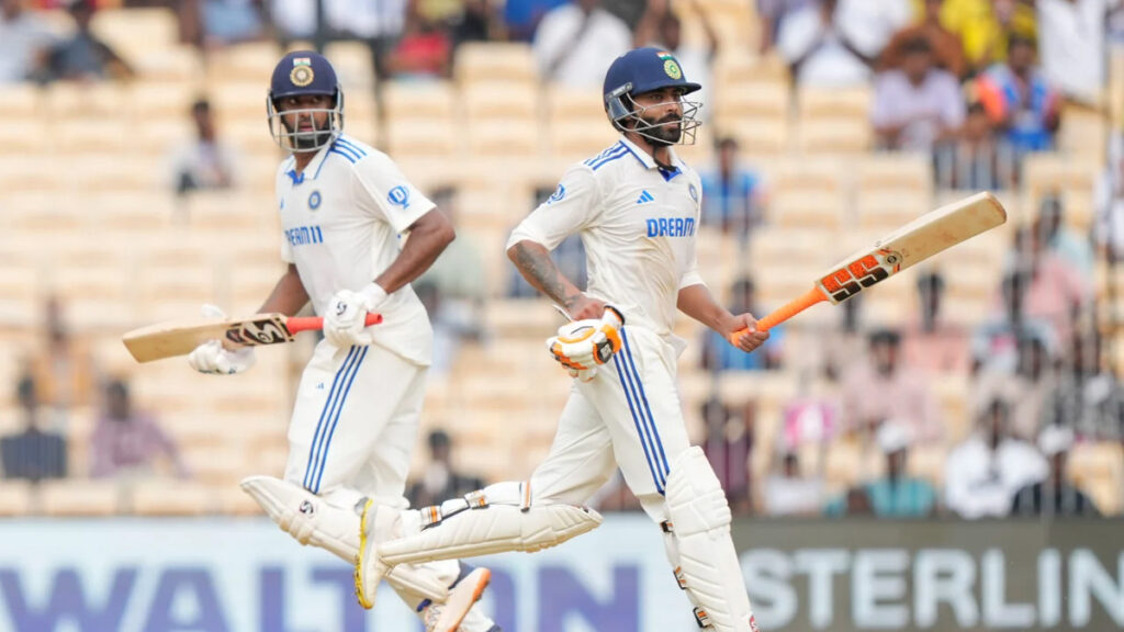 অশ্বিন-জাদেজা জুটিতে টাইগারদের হতাশায় ডুবিয়ে প্রথম দিন শেষ করলো ভারত