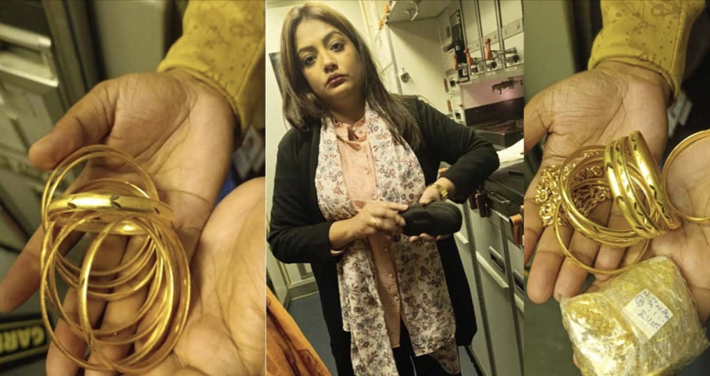 ৬৯ লাখ টাকার স্বর্ণ নিয়ে বিমানবন্দরে আটক অভিনেত্রী