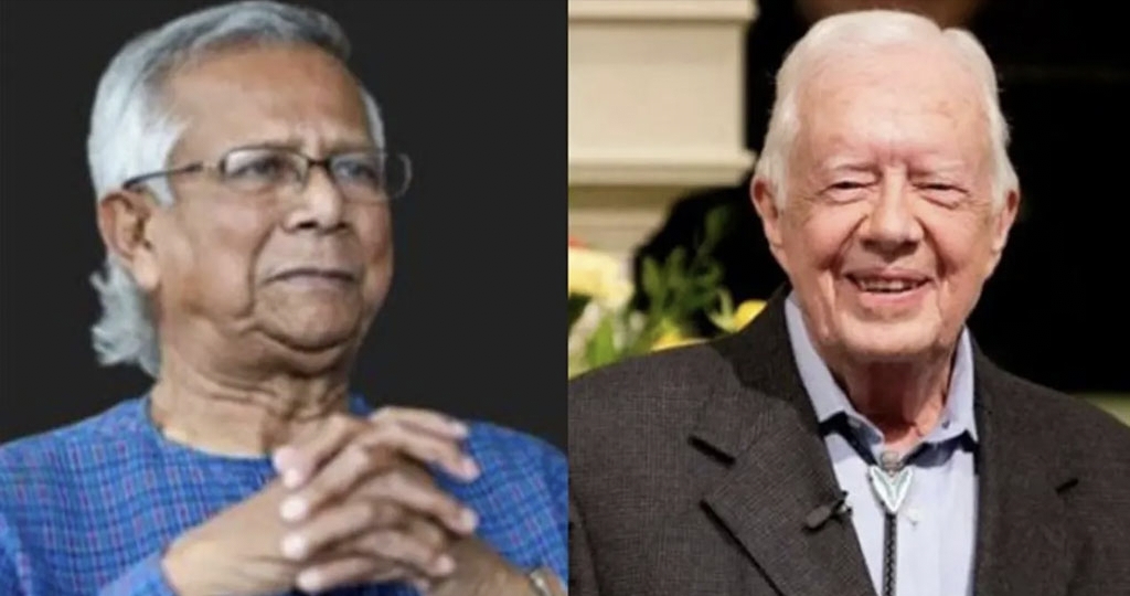 জিমি কার্টারের মৃত্যুতে শোক জানিয়ে মার্কিন প্রেসিডেন্টকে ড. ইউনূসের চিঠি