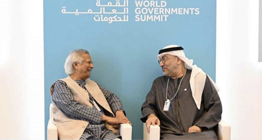 প্রধান উপদেষ্টার সঙ্গে আমিরাতের স্বাস্থ্যমন্ত্রীর সাক্ষাৎ