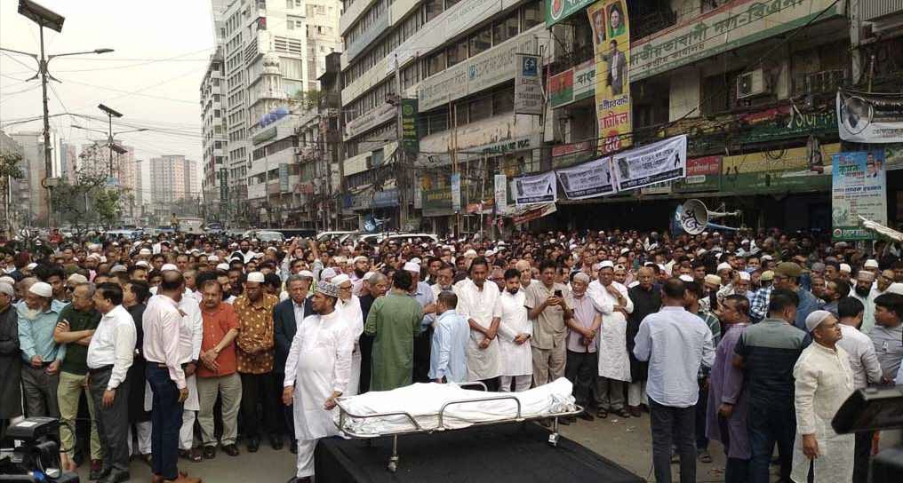 বিএনপির কেন্দ্রীয় কার্যালয়ে নোমানের জানাজা সম্পন্ন