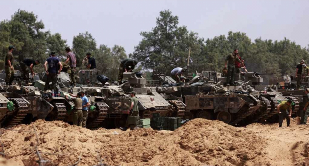 গাজায় স্থল অভিযান শুরু করল ইসরায়েল