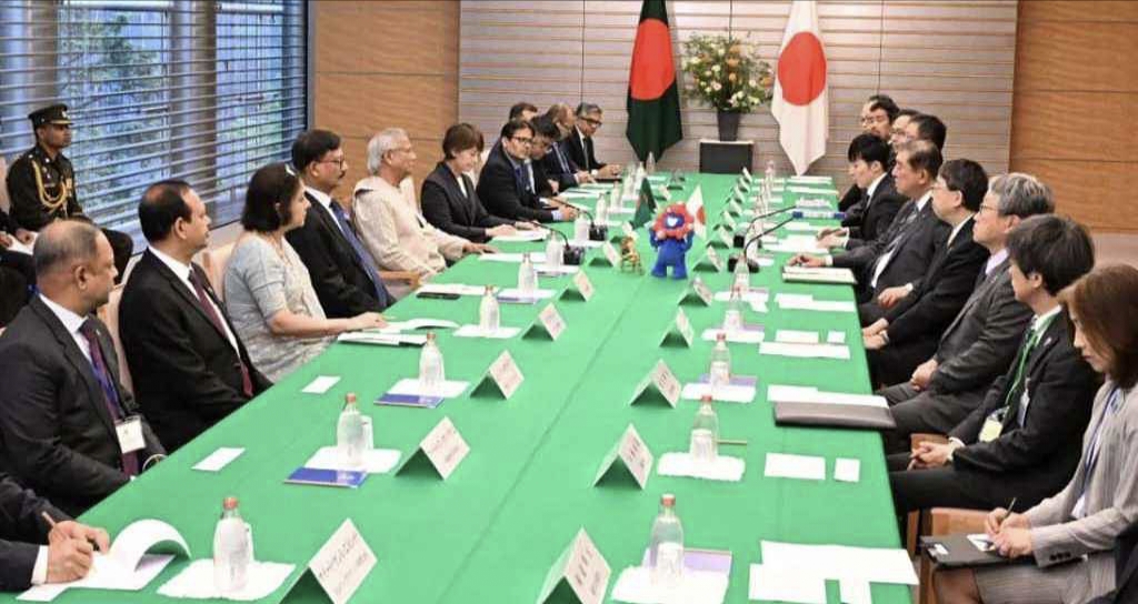 প্রধান উপদেষ্টার সঙ্গে জাপানের প্রধানমন্ত্রীর বৈঠক