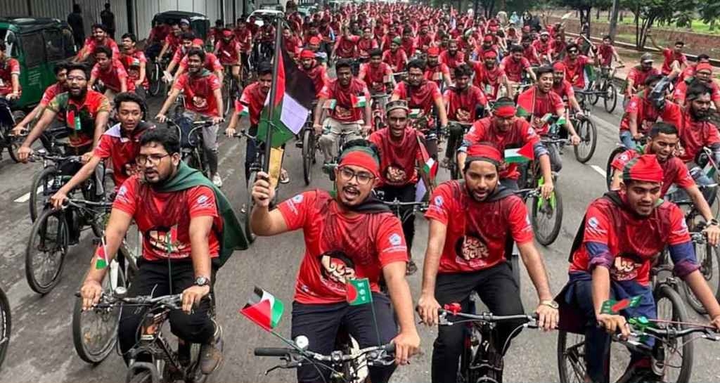 সাইকেল র‍্যালির মাধ্যমে শিবিরের তিন দিনব্যাপী কর্মসূচি শুরু