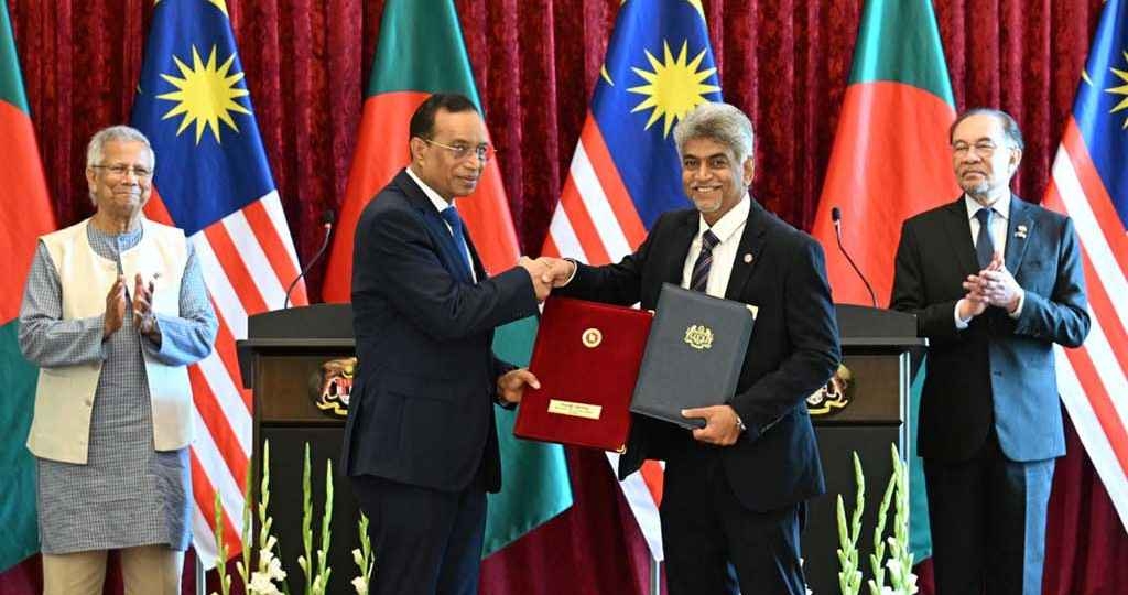 বাংলাদেশ-মালয়েশিয়ার মধ্যে পাঁচ সমঝোতা স্মারক ও তিন নোট বিনিময়