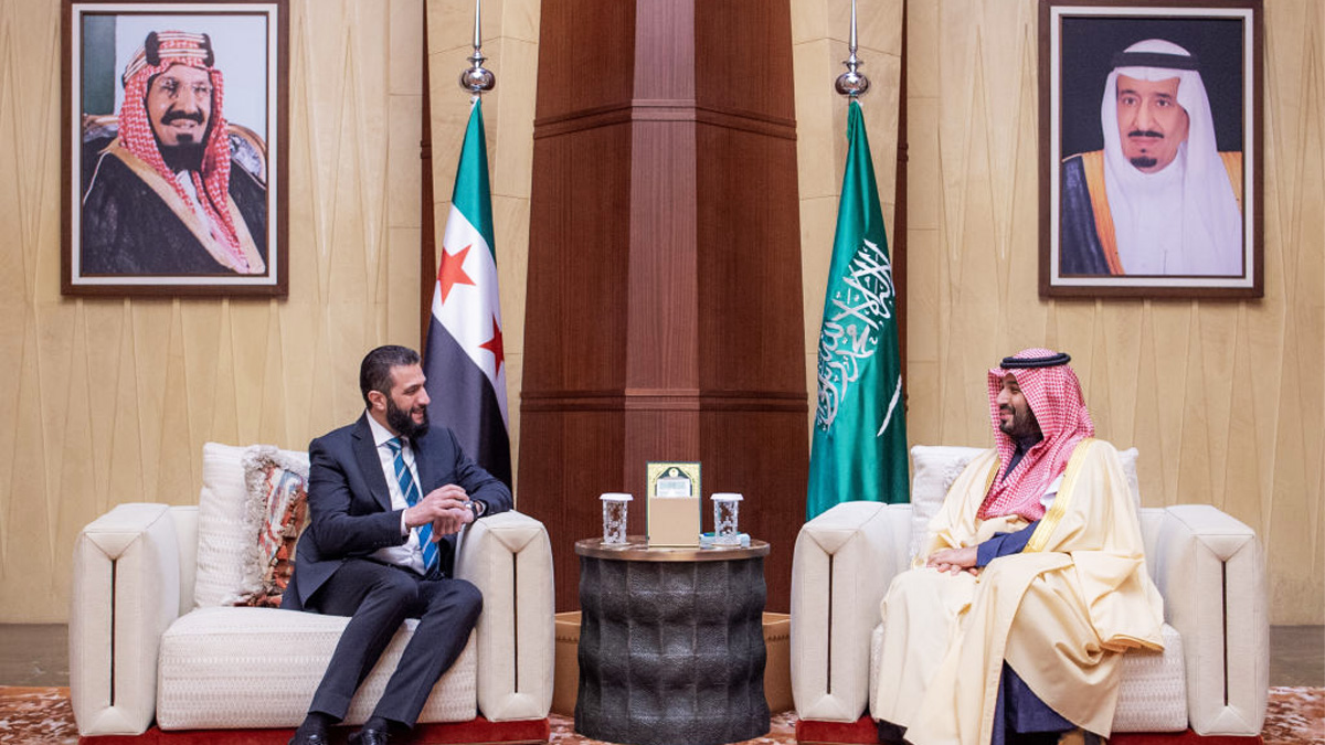 সৌদি যুবরাজের সঙ্গে নতুন সিরীয় প্রেসিডেন্টের সাক্ষাৎ