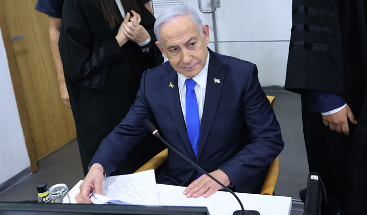 নেতানিয়াহুর দুর্নীতির বিচার বাতিল করার আহ্বান ট্রাম্পের