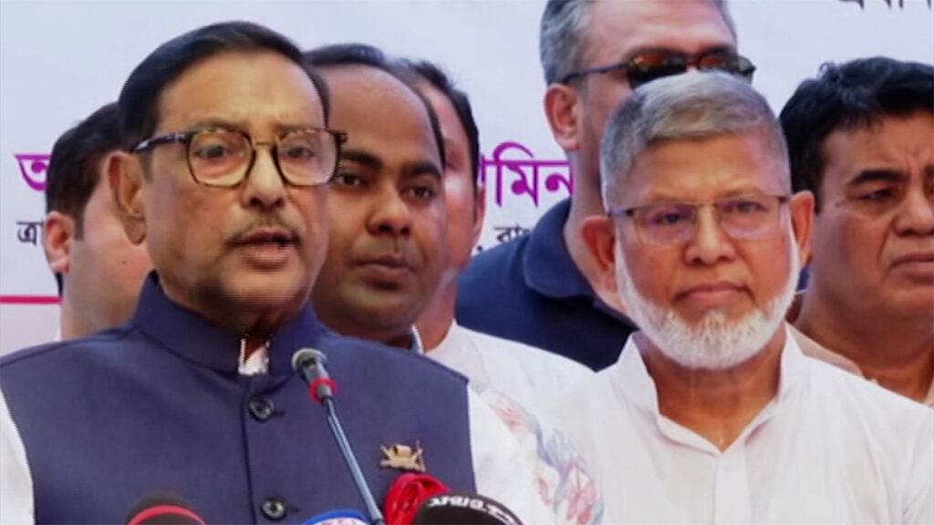 শেখ হাসিনার স্বদেশ প্রত্যাবর্তন হচ্ছে দেশের গণতন্ত্রের প্রত্যাবর্তন: ওবায়দুল কাদের