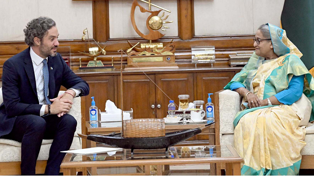 প্রধানমন্ত্রীর সঙ্গে আর্জেন্টিনার পররাষ্ট্রমন্ত্রীর সৌজন্য সাক্ষাৎ