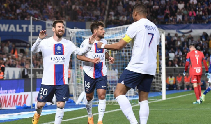 মেসির গোলে শিরোপা জিতলো পিএসজি
