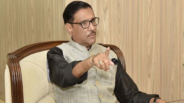 নির্বাচনে হেরে যাবার ভয়ে বিএনপি মিথ্যাচার করছে : ওবায়দুল কাদের