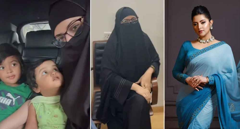 বোরকা পরে হাসপাতালে পরীমণি!