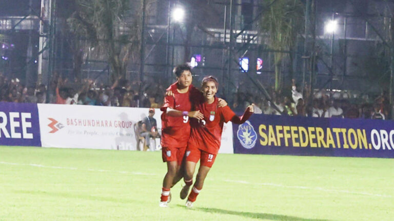 ভুটানকে ৩-০ গোলে হারিয়েছে বাংলাদেশ