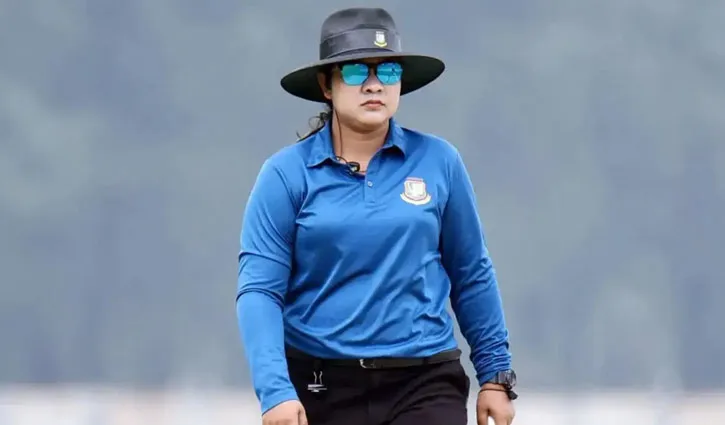 বিশ্বকাপে বাংলাদেশের প্রথম নারী আম্পায়ার জেসি