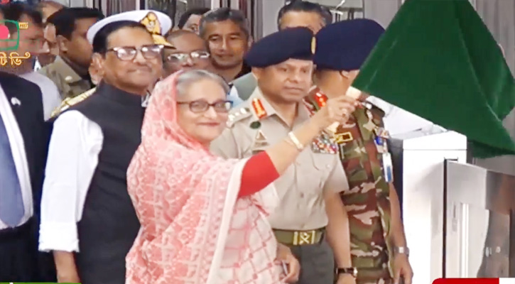 আগারগাঁও থেকে মতিঝিল মেট্রোরেল উদ্বোধন করলেন প্রধানমন্ত্রী
