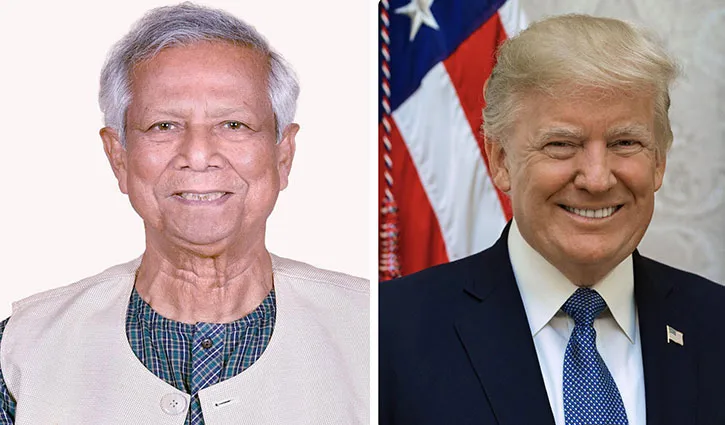 ৩৫ শতাংশ শুল্কের কথা জানিয়ে অধ্যাপক ইউনূসকে ট্রাম্পের চিঠি