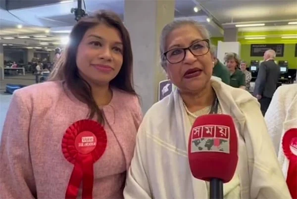 মেয়ের জয়ে উচ্ছ্বসিত শেখ রেহানা