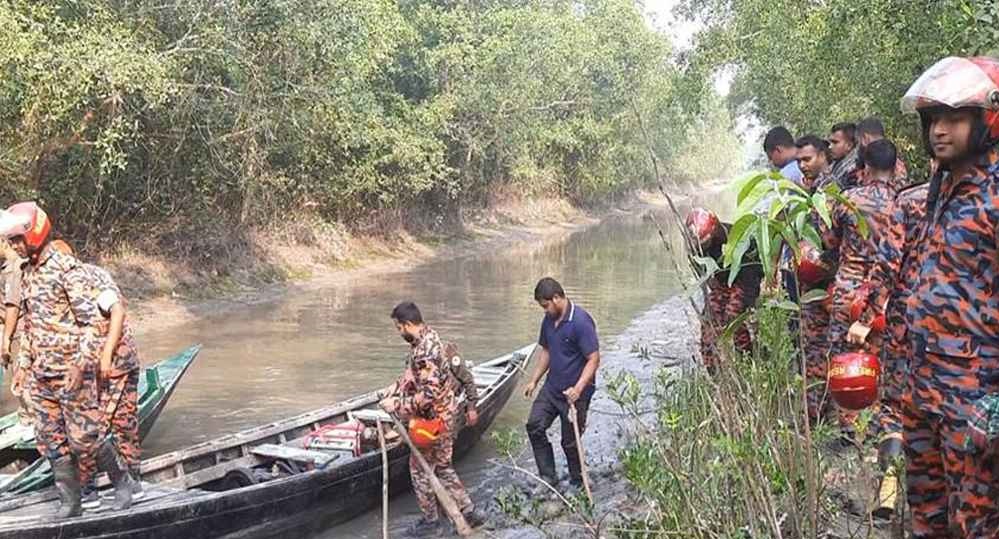পুরোপুরি নিয়ন্ত্রণে সুন্দরবনের আগুন, চলছে তল্লাশি